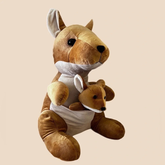 Kangaroo Mother & Baby Joey Plush Steven Smith Brooklyn New York 12 inches - Picture 5 of 7